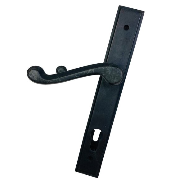 Vintage Ashley Norton Dark Bronze Shropshire Handle Entry Door Hardware 10" - Picture 3 of 4